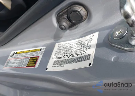 2009 Honda Civic Si из США, поврежденный, VIN 2HGFG21569H701177